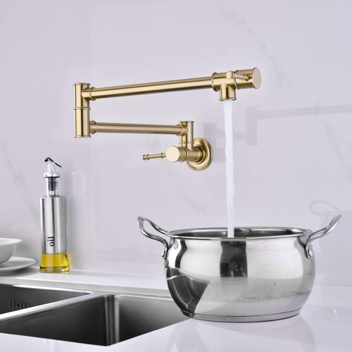 Gold pot faucet - gold, filler